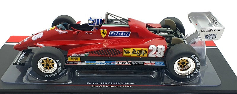 Model Car Group 1/18 Scale MCG18628F - Ferrari 126 C2 #28 2nd GP Monaco 1982