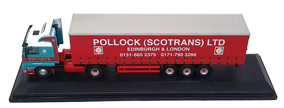 Oxford Diecast 1/76 Scale 76S143001 Scania 143 40ft Curtainside Pollock Scotrans
