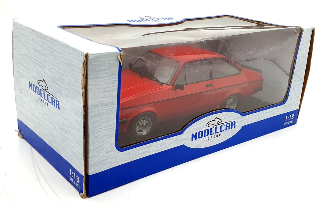 Model Car Group 1/18 Scale Diecast MCG18249 - Ford Escort RS2000 MKII - Red