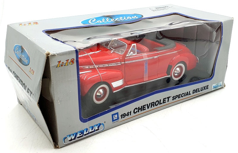 Welly 1/18 scale Diecast 9862W - 1941 Chevrolet Special Deluxe - Red