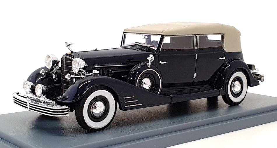 Neo 1/43 Scale 45766 - Cadillac Fleetwood Allweather Phaeton - Blue