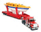 Siku 1/55 Scale 4014 - Peterbilt Transporter Truck With Yacht - Red/White/Yellow