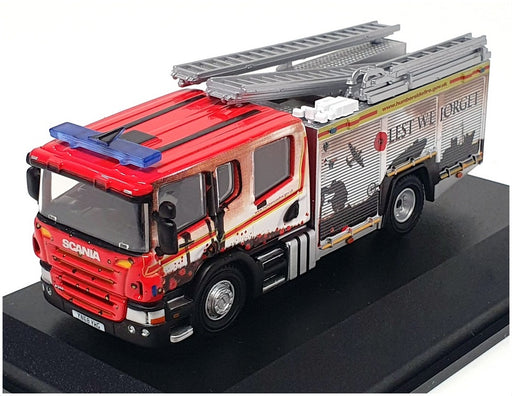 Oxford Diecast 1/76 Scale 76SFE011 - Scania Pump Ladder Fire Engine Humberside