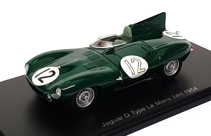 Spark Model 1/43 Scale S2927 - Jaguar D Type #12 Le Mans 24H 1954 - Green