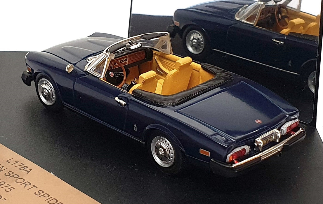 Vitesse 1/43 Scale L178A - 1975 Fiat 124 Open Sport Spider CS1 - Dk. Blue