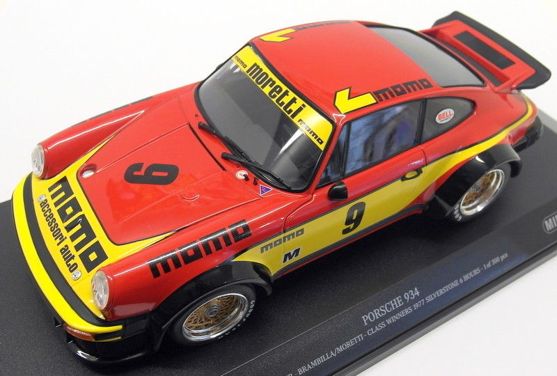 Minichamps 1/18 Scale Diecast 155 776409 Porsche 934 Jolly Club Silverstone 1977