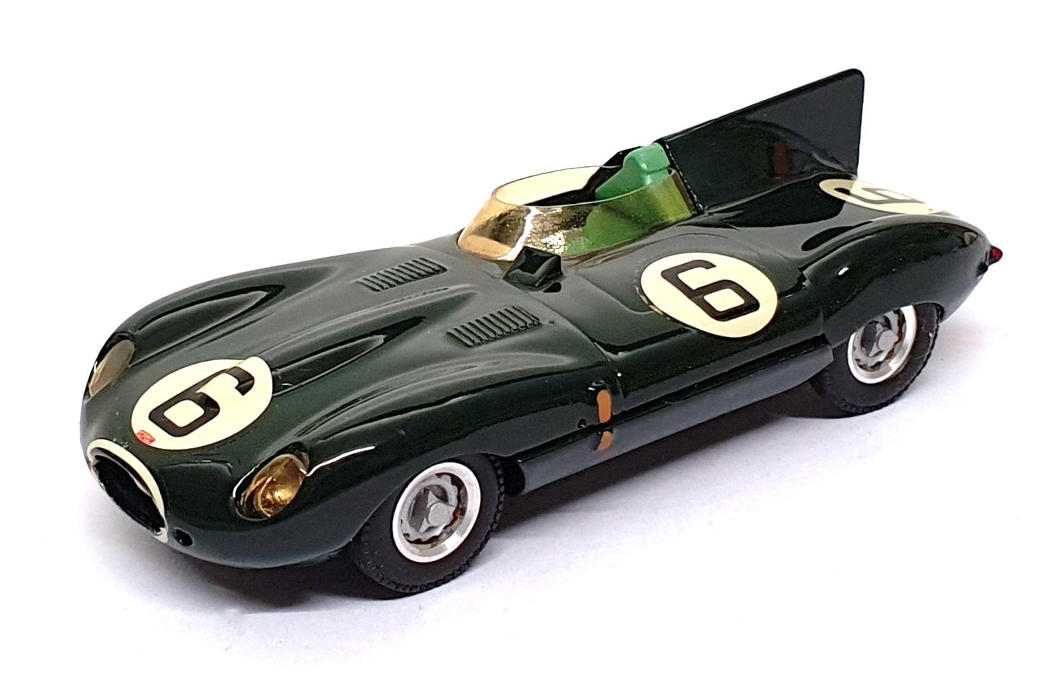 Western Models 1/43 Scale WRK28 - 1953 Jaguar D-Type Racing Car #6 - Green