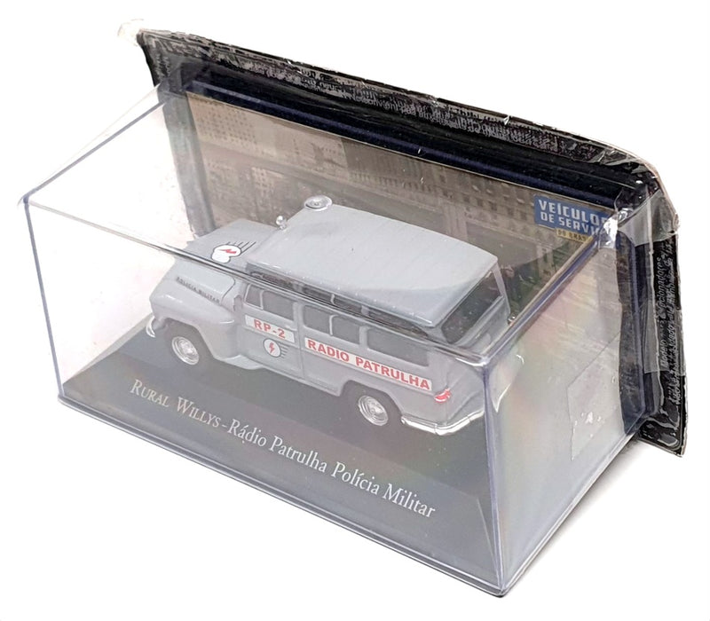 DeAgostini 1/43 Scale 3424 - Rural Willys Radio Patrulha Military Police - Grey