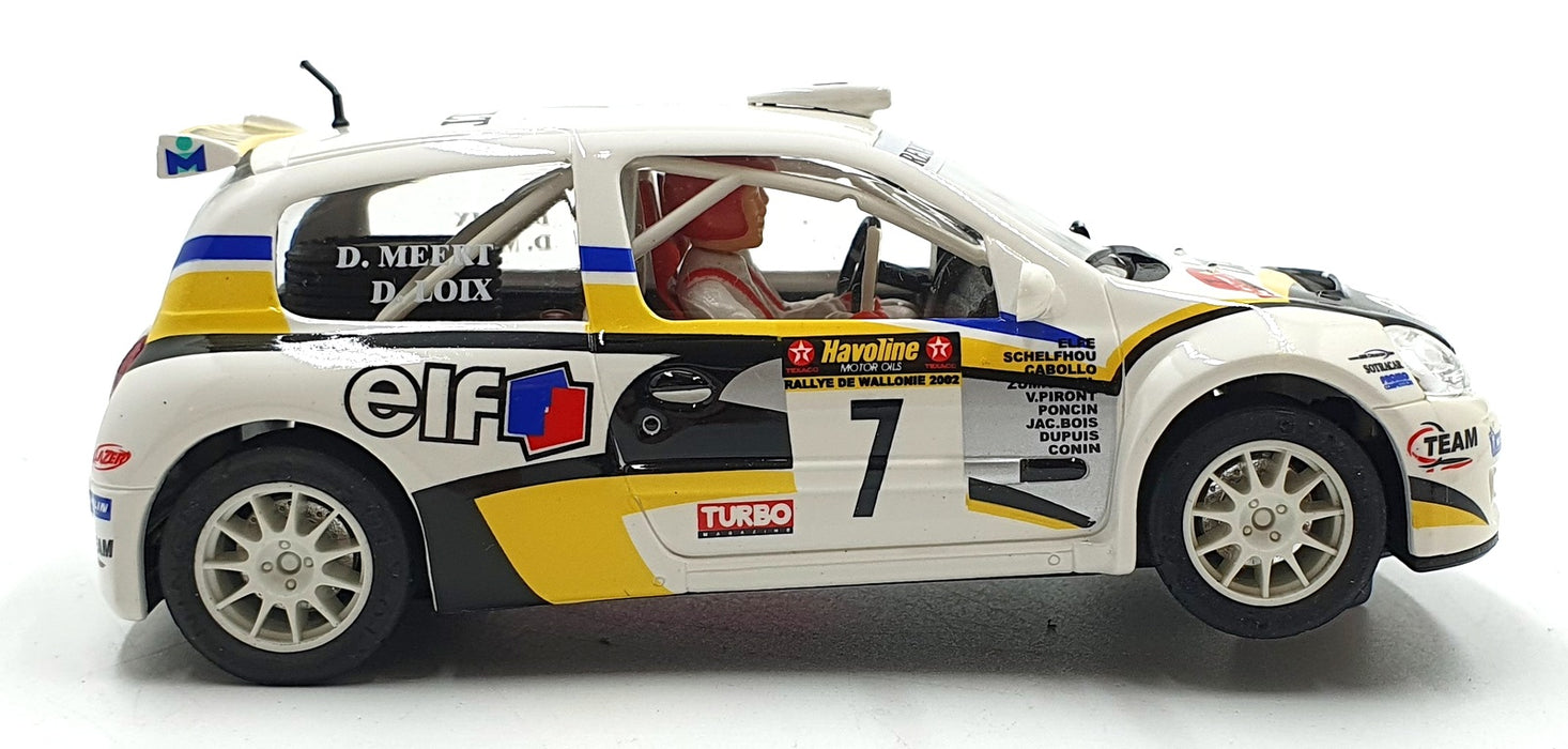 Ninco 1/32 Scale Slot Car 50300 - Renault Clio Super 1600 "Elf" #7 - White