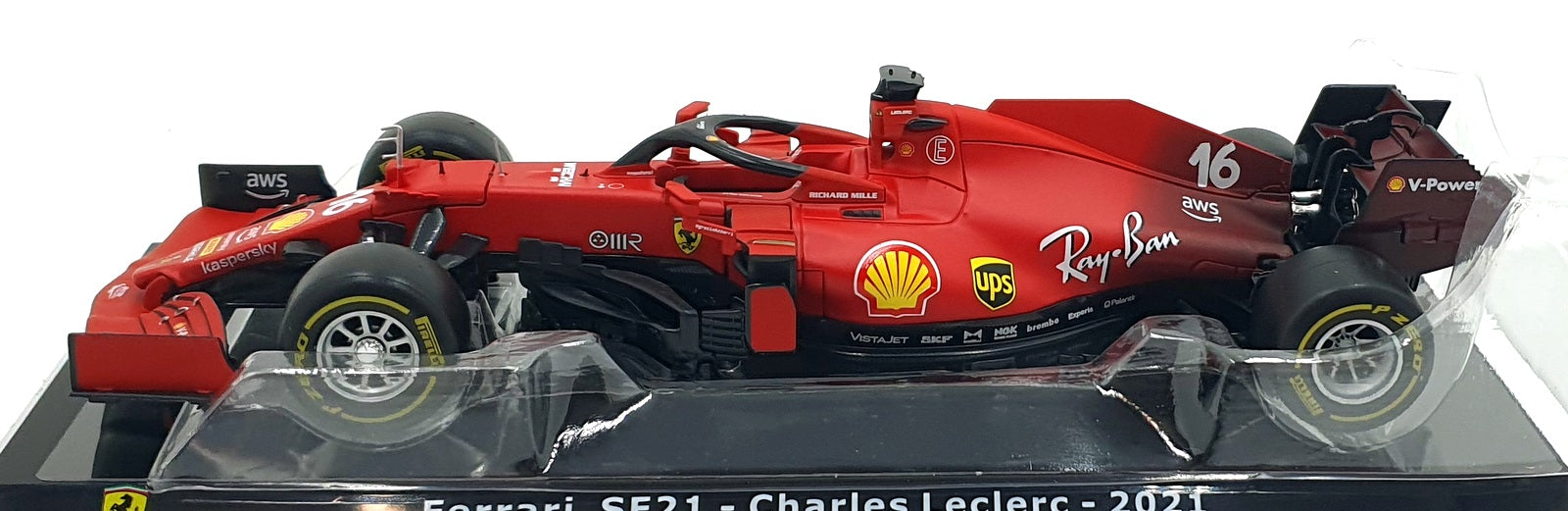 Altaya 1/24 Scale Diecast AT2001N - F1 Ferrari SF21 #16 Charles Leclerc 2021