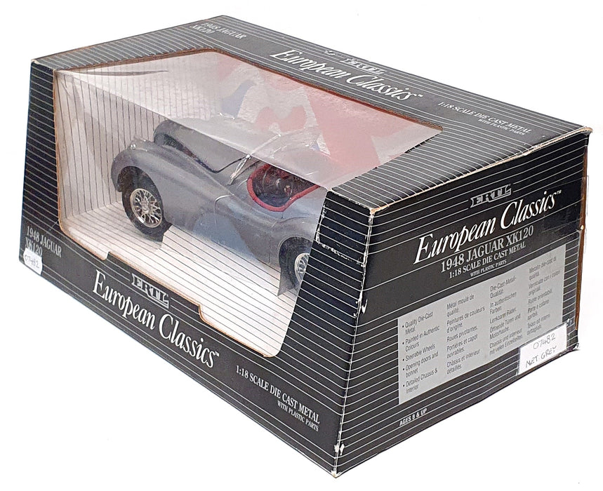 Ertl 1/18 Scale Diecast 07482 - 1948 Jaguar XK120 - Met. Grey