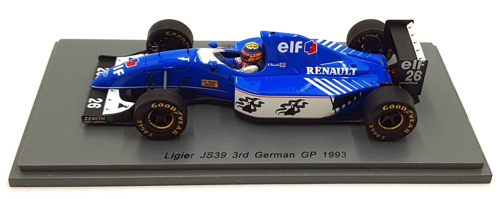 Spark 1/43 Scale S3978 - Ligier JS39 #26 3rd German GP 1993