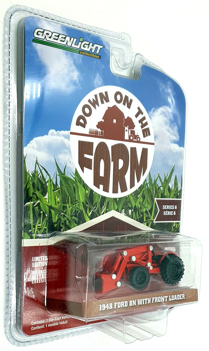 Greenlight 1/64 Scale 48060 - 1948 Ford 8N Front Loader - Red