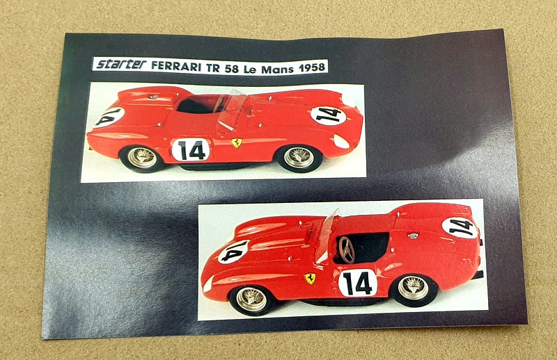 Starter 1/43 Scale Unbuilt Kit ST0503F Ferrari Testa Rossa #14 1st Le Mans 1958