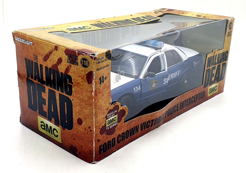 Greenlight 1/18 Scale 12957 Ford Crown Victoria Police Interceptor Walking Dead