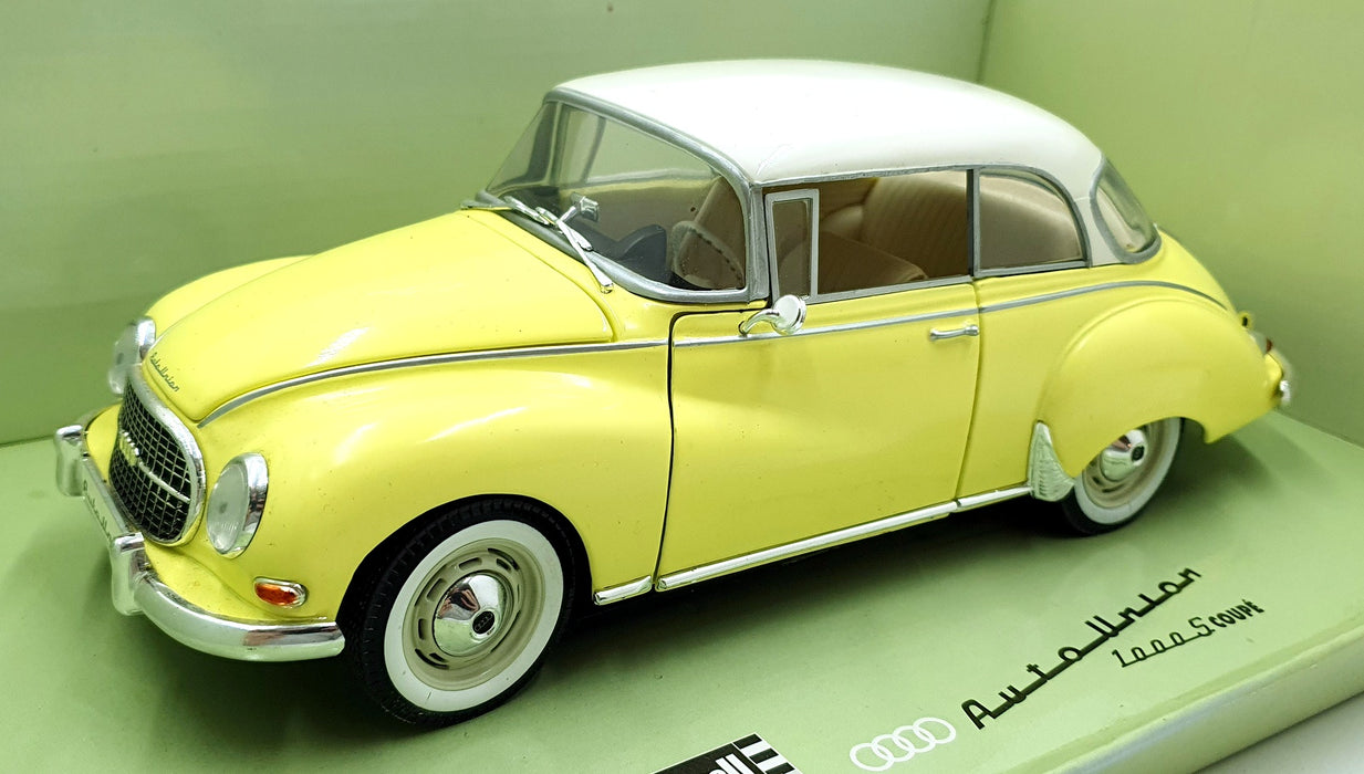 Revell 1/18 Scale Diecast 08410 - Auto Union 1000S Coupe - Yellow/White