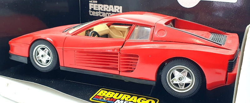 Burago 1/18 Scale Diecast 3019 - 1984 Ferrari Testarossa - Red