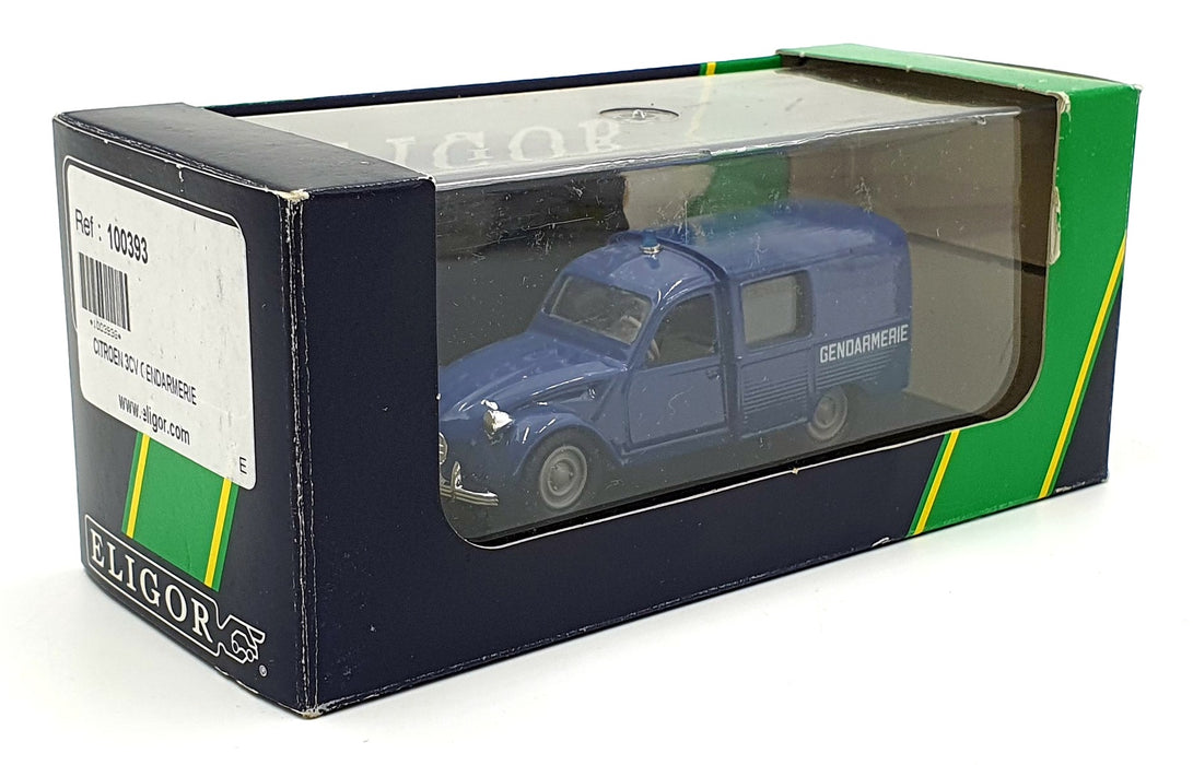 Eligor 1/43 Scale 100393 - Citroen 3CV Gendarmerie Van - Blue