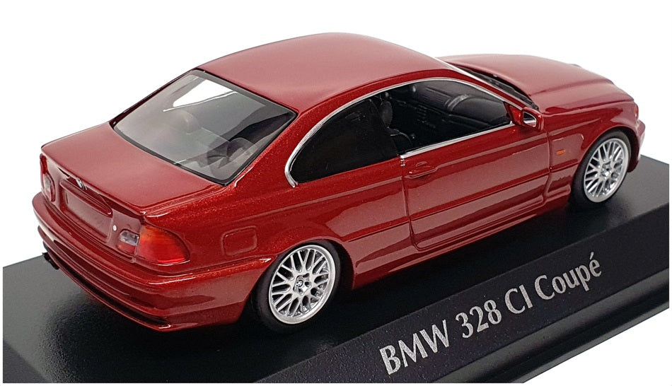 Maxichamps 1/43 Scale 940 028320 - 1999 BMW 328 CI Coupe - Met Red