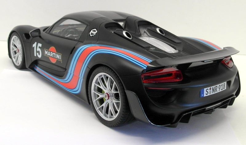 GT Spirit 1/12 Scale Resin - ZM084 Porsche 918 Spyder Martini Matt Black