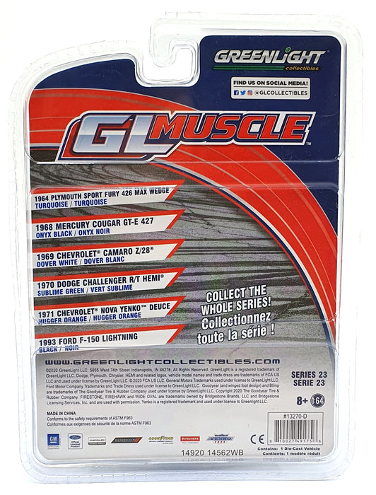 Greenlight 1/64 Scale 13270-D - 1970 Dodge Challenger R/T Hemi - Green