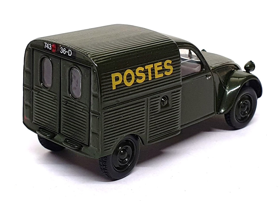 Norev 1/43 Scale 40 9562X - 1952 Citroen 2cv Van La Poste Postes - Green