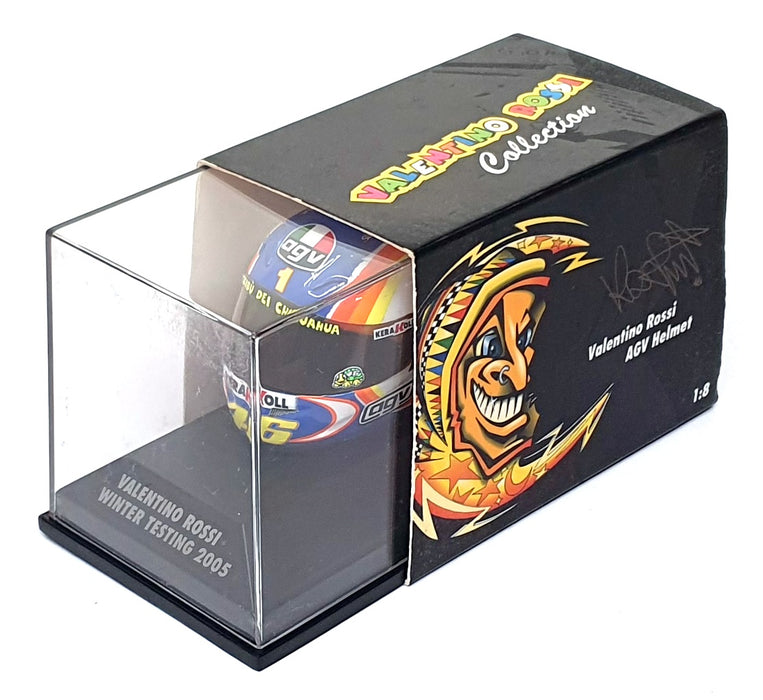 Minichamps 1/8 Scale 397 050099 - AGV Helmet Winter Testing 2005 Valentino Rossi