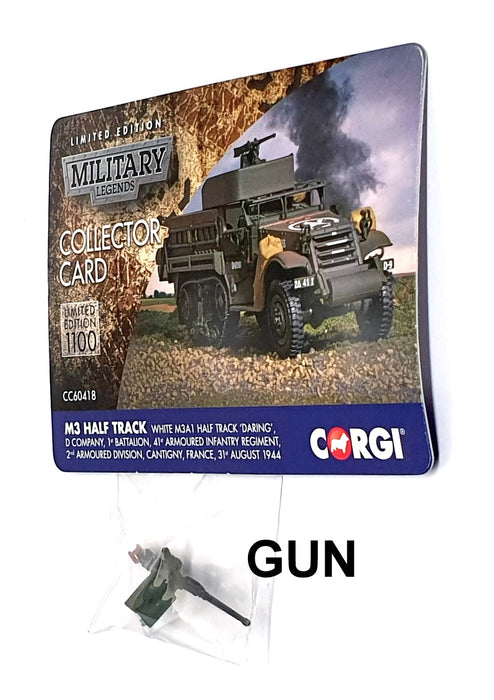 Corgi 1/50 Scale CC60418 - White M3A1 Half Track Daring 41st A. Infantry Reg '44