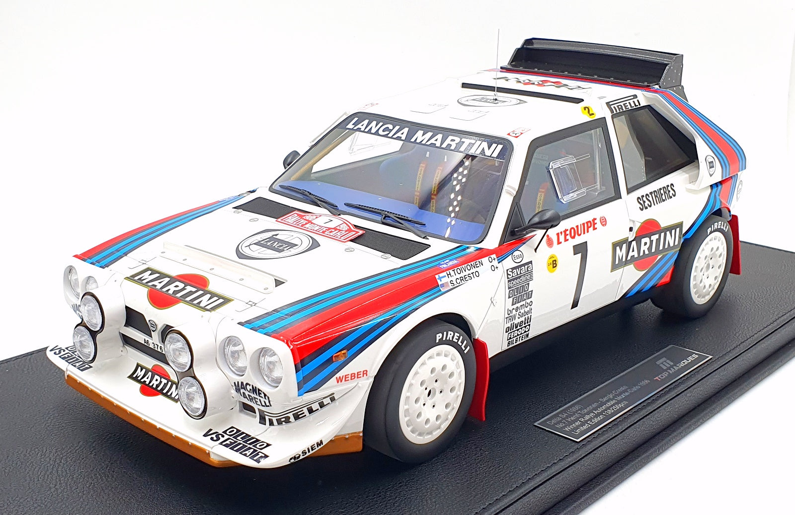 Top Marques 1/12 Scale TMR1260A Lancia Delta S4 1986 #7 Monte Carlo Toivonen