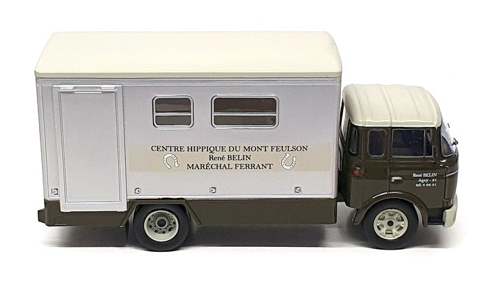 Ixo 1/43 Scale 30425GS Berliet GBK Truck Feulson Equestrian Centre Green/Silver