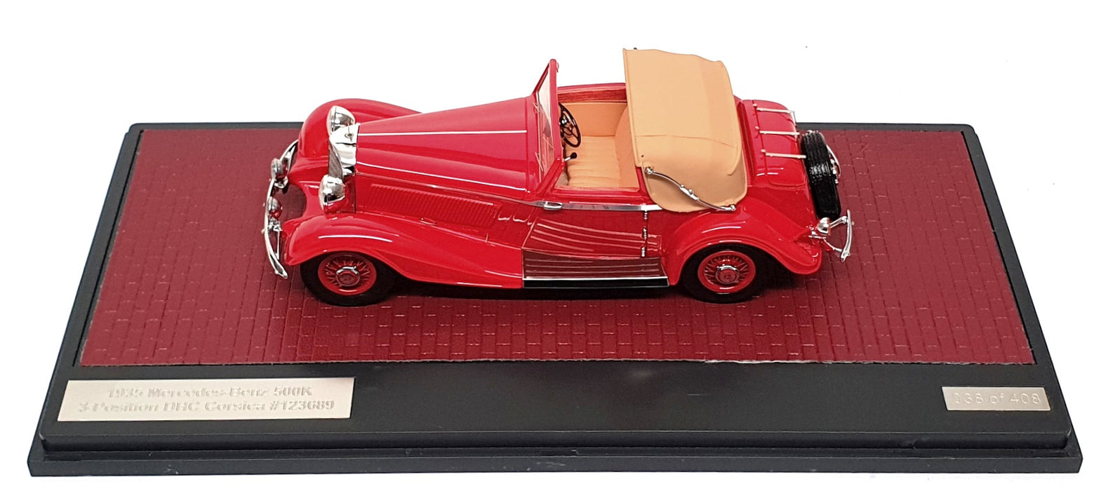 Matrix 1/43 Scale MX41302-151 - 1935 Mercedes Benz 500K 3-Position DHC - Red