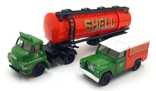 Corgi 1/50 & 1/43 Scale 31005 Bedford Artic Cylindrical Tanker & Land Rover