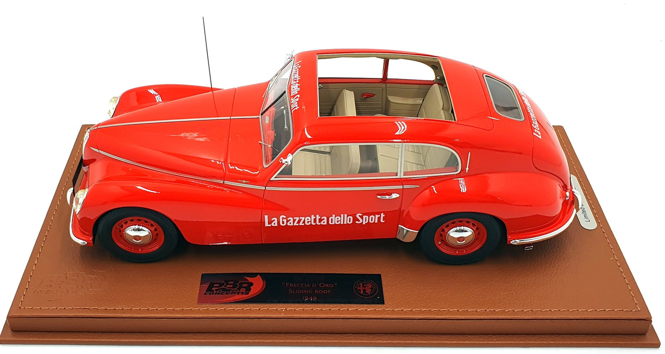 BBR 1/18 Scale BBRC1812GIV - Alfa Romeo Freccia d'Oro Sliding Roof 1949 Red