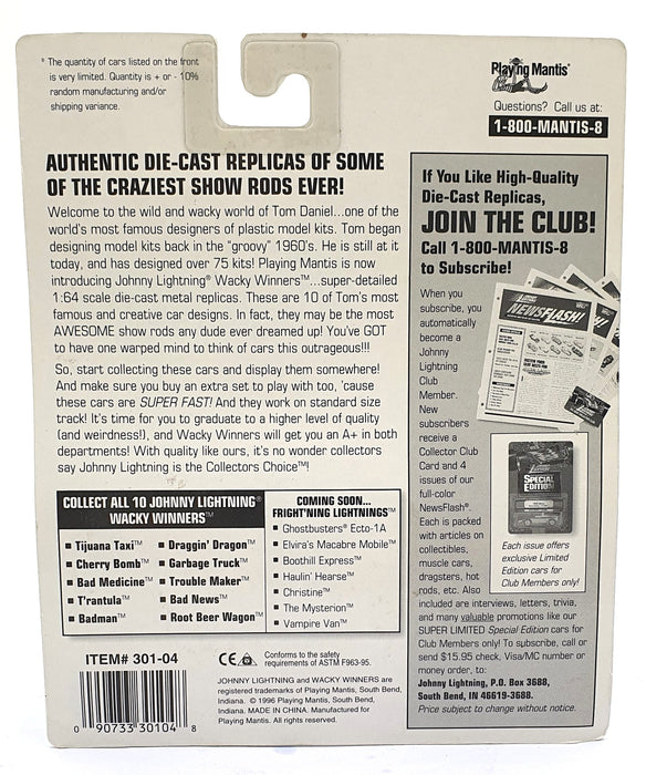 Johnny Lightning 1/64 Scale 301-04 Wacky Winners Root Beer Wagon S4