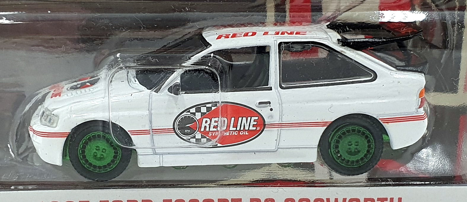 Greenlight 1/64 Scale 41140-E - 1995 Ford Escort RS Cosworth - Red Line CHASE