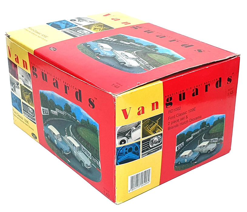 Vanguards 1/43 Scale RD1002 - Ford Classic 109E 2 Cars & Brands Hatch Diorama