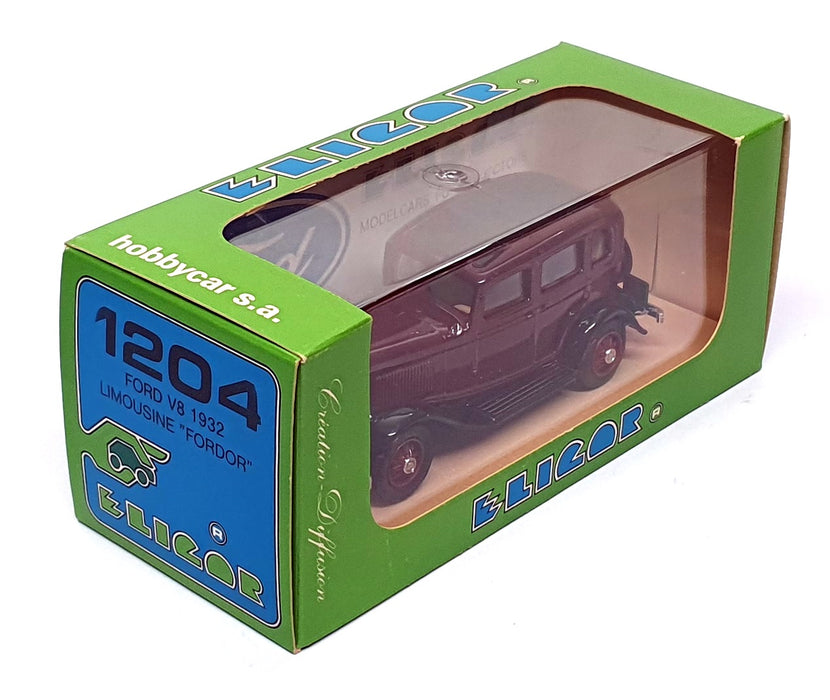 Eligor 1/43 Scale Diecast 1204 - 1932 Ford V8 Limousine Fordor - Burgundy