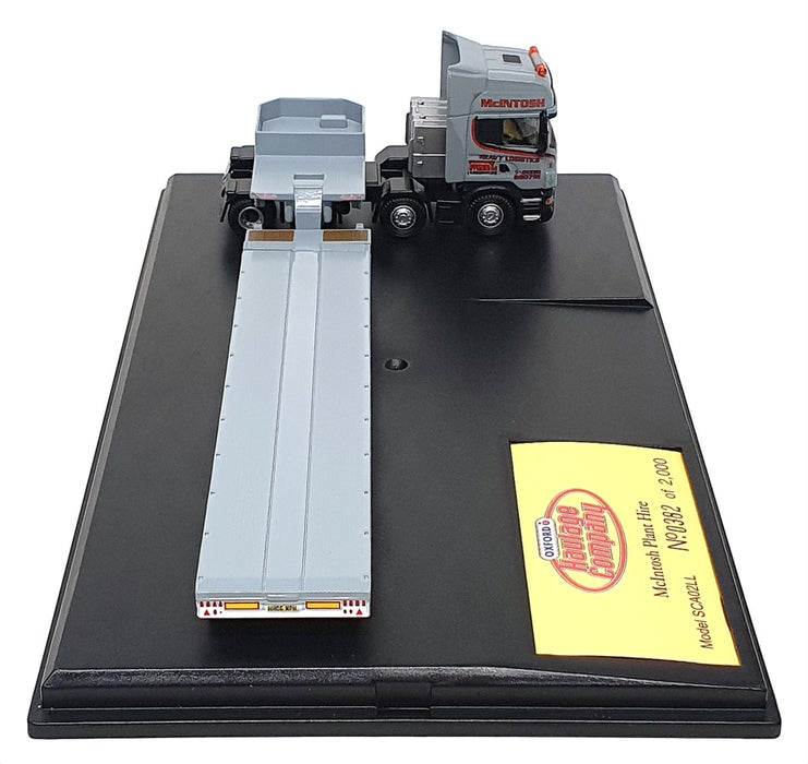 Oxford Diecast 1/76 Scale SCA02LL - Scania R Topline Low Loader - McIntosh