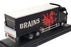 Oxford Diecast 1/76 Scale SP113 - Volvo FH Curtainside Truck Brains - Black 
