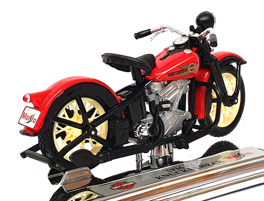 Maisto 1/18 Scale 39360 - 1936 Harley Davidson EL Knucklehead - Red