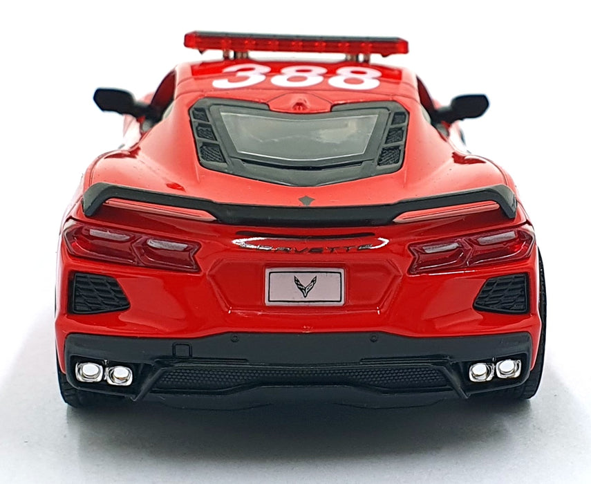 Kinsmart 1/36 Scale Pull Back & Go TY0109 - 2021 Corvette Fire Fighter Car - Red