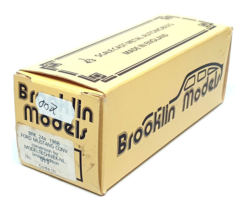Brooklin 1/43 Scale BRK24A 002 - 1968 Ford Mustang Fastback - Modeltechniek