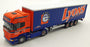 Universal Hobbies 1/50 Scale Diecast 5610 - Scania Lyons Truck - Orange/Blue