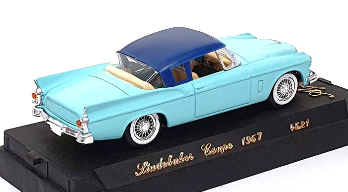 Solido 1/43 Scale Diecast 4521 - 1957 Studebaker Coupe - Turquoise/Blue