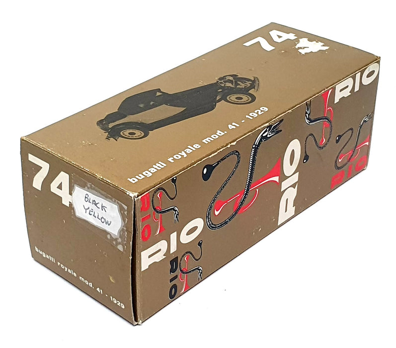 Rio 1/43 Scale Diecast No. 74 - 1929 Bugatti Royale 41 - Black/Yellow
