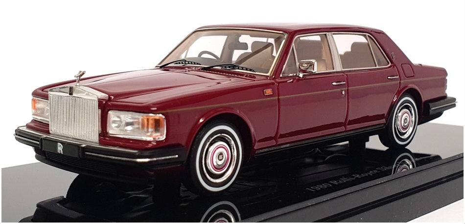 TSM Model 1/43 Scale TSM114319 - 1980 Rolls Royce Silver Spirit - Dk Red