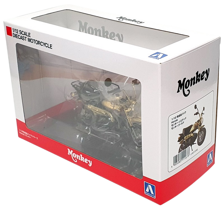 Aoshima 1/12 Scale 11167-3700 - Honda Monkey Motorcycle - Gold