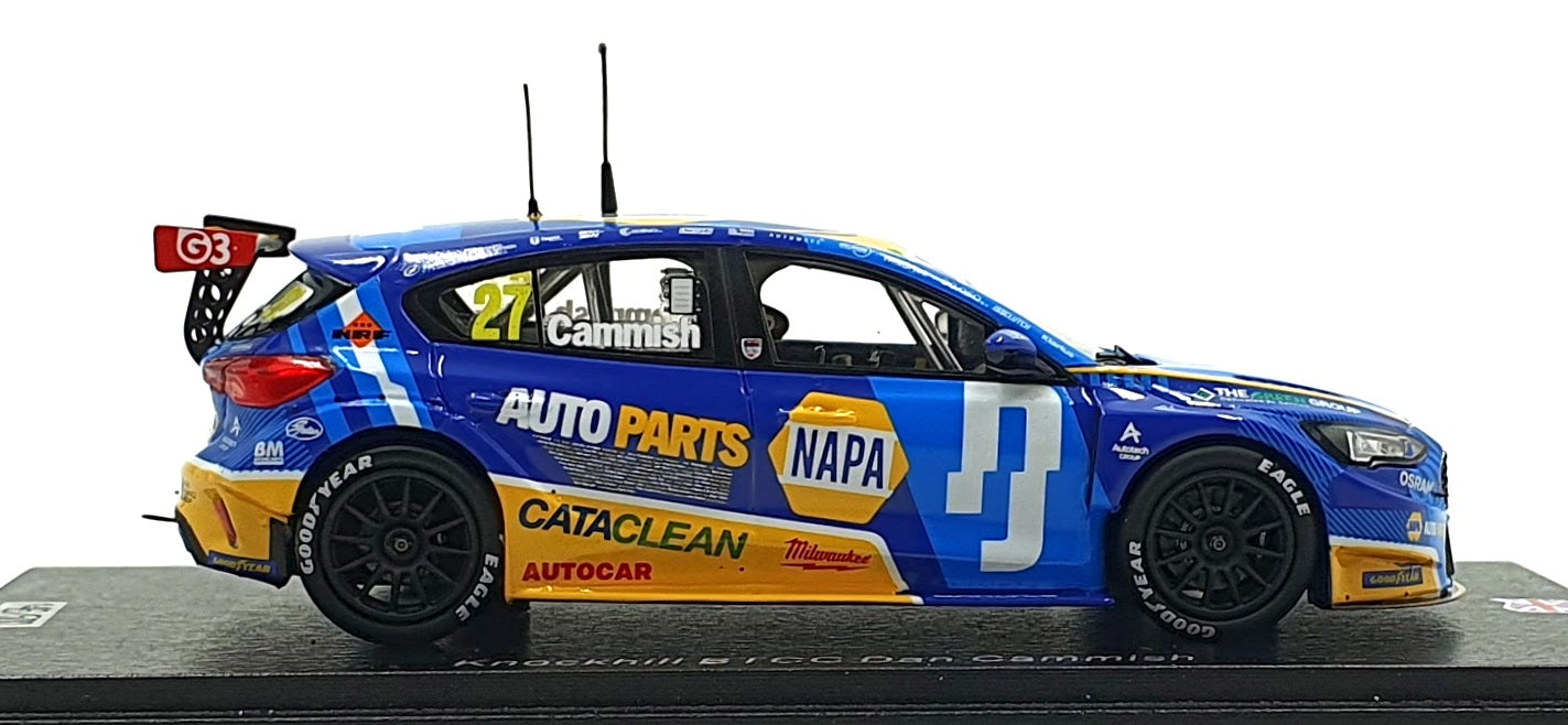Spark 1/43 Scale UK036 - NAPA Racing UK Ford Focus #27 BTCC 2025 - Cammish