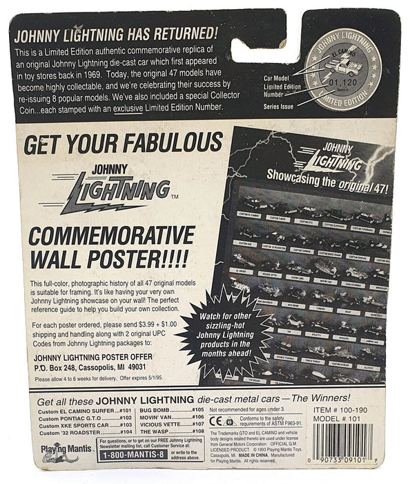 Johnny Lightning 1/64 Scale 100-190 - The Challengers Chevrolet El Camino - Gold