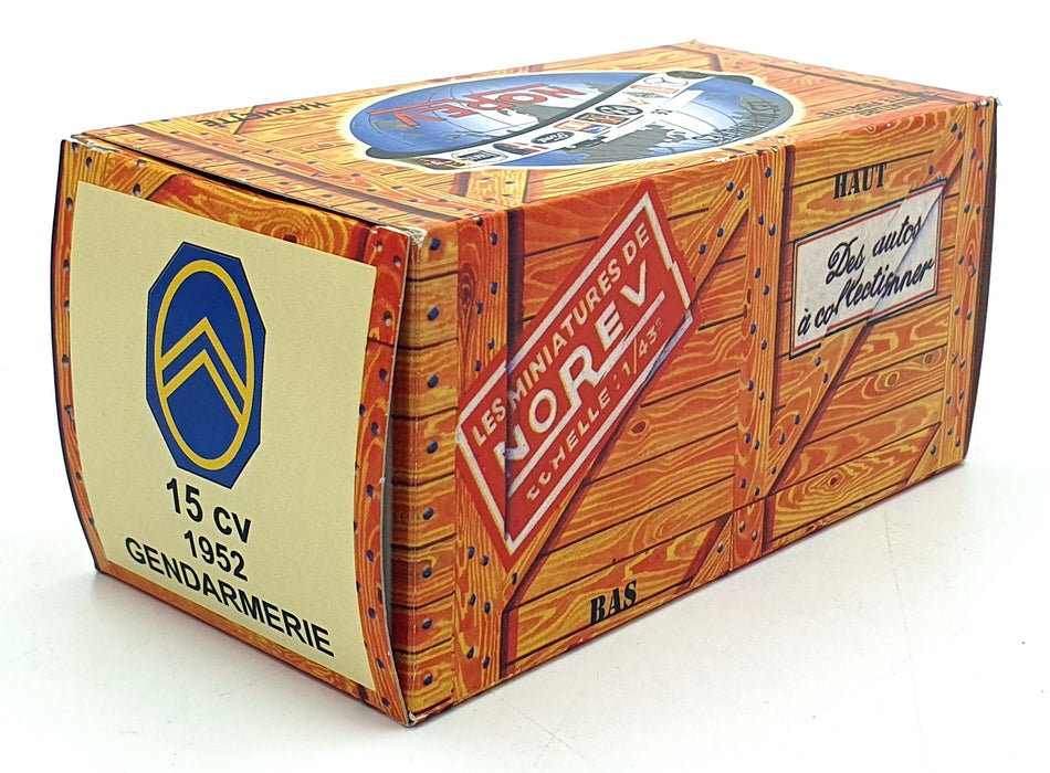 Norev Hachette 1/43 Scale FN7031 - 1952 Citroen 15 CV Gendarmerie